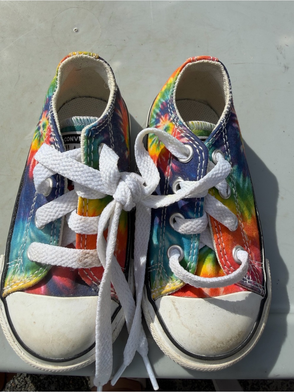 Converse Little Kids Tie-Dye Canvas Sneakers - Rainbow